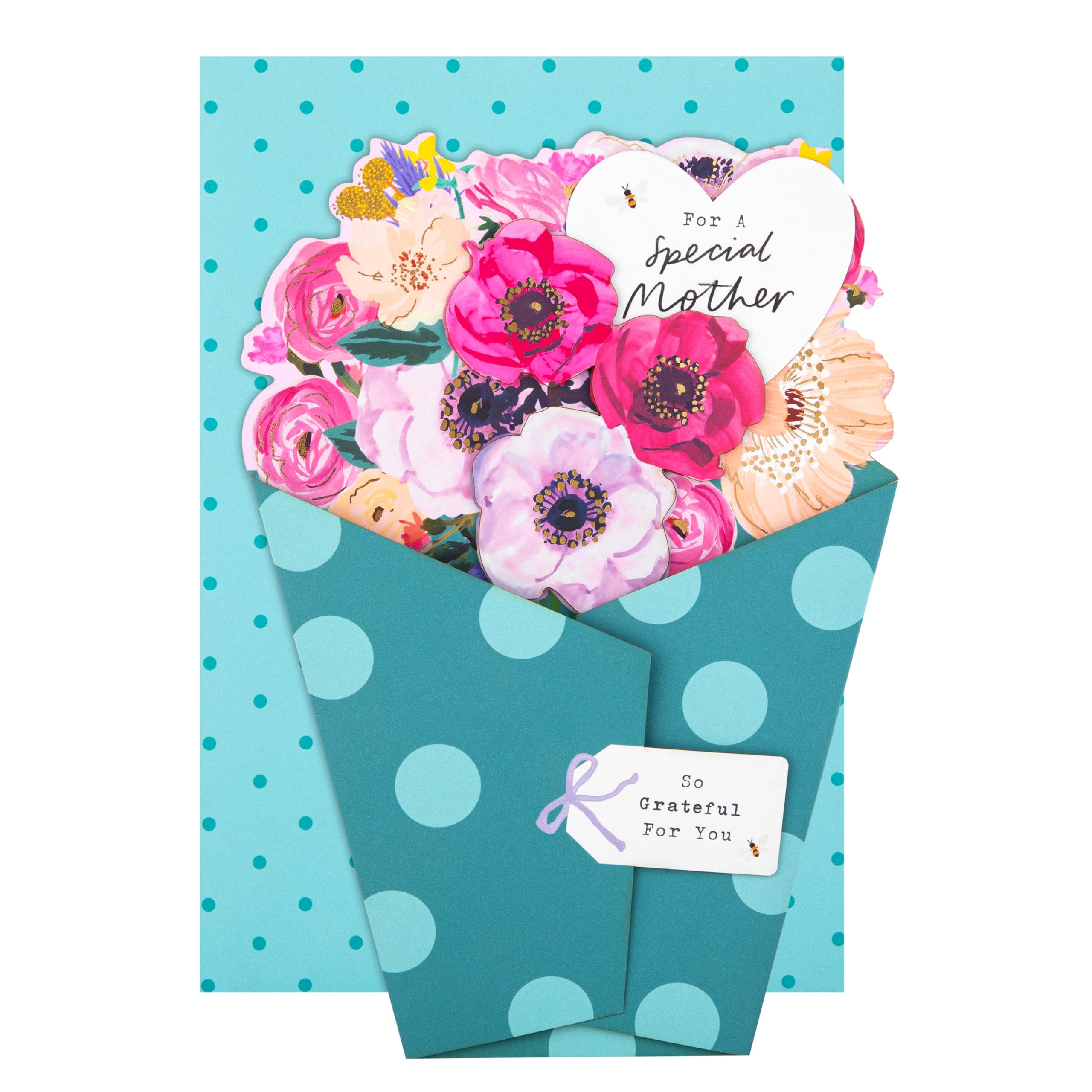 Hallmark Mother's Day Card for Mother, Fold-Out Bouquet of Flowers Design
