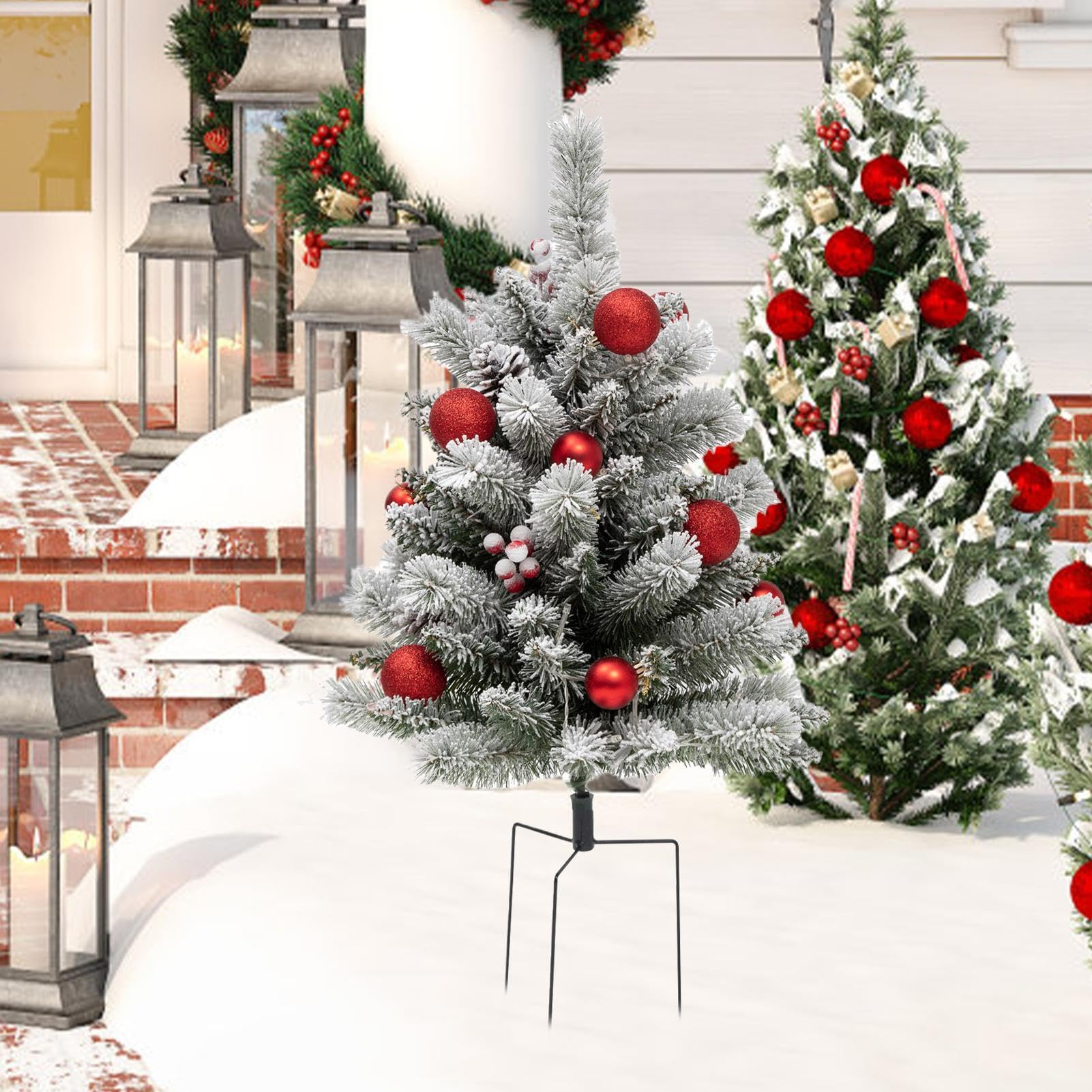 di Natale per giardino, decorazioni luminose, di fissaggio