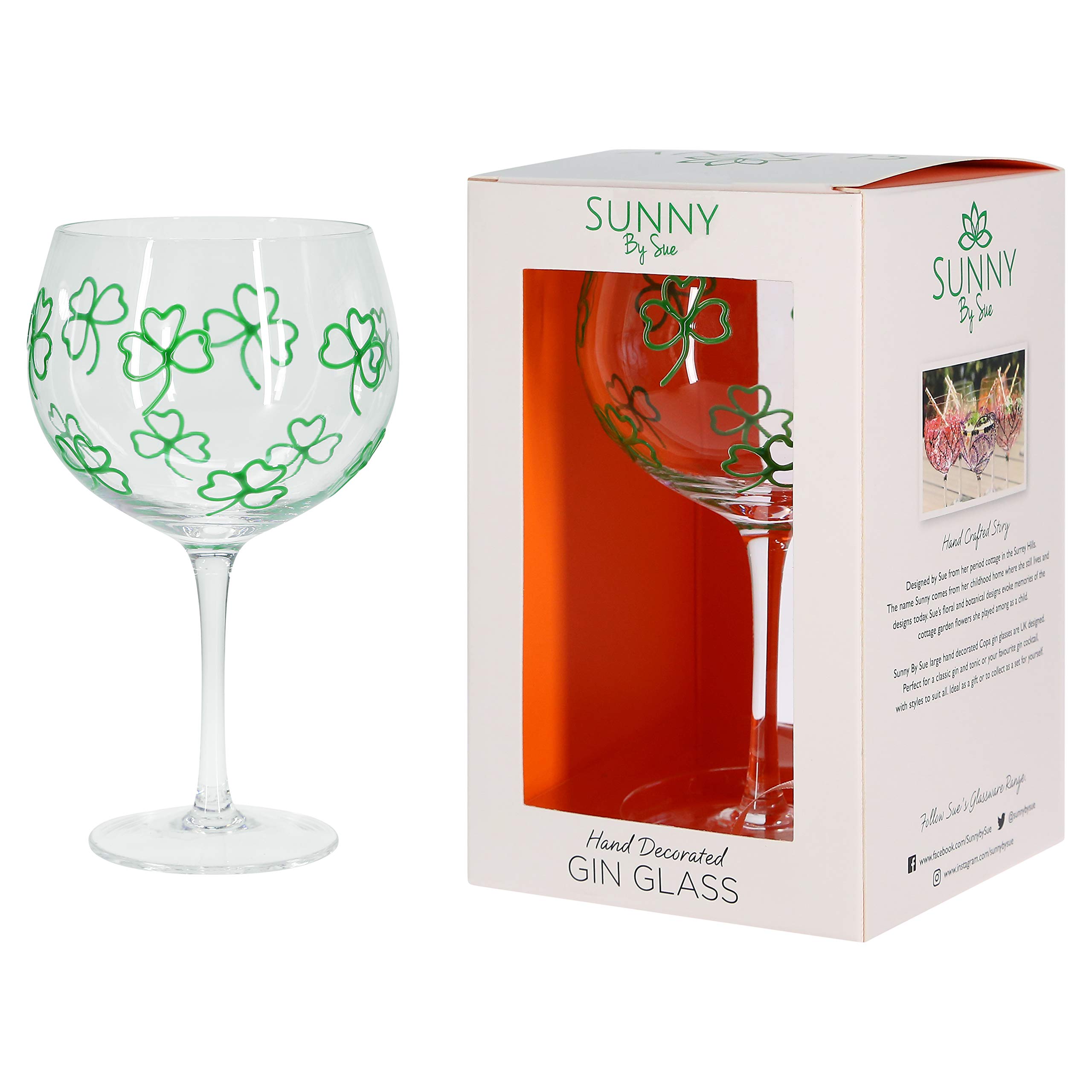 Sunny By Sue Copa Gin Glas SBS072 – Handbemaltes Cocktailglas Aus Großbritannien