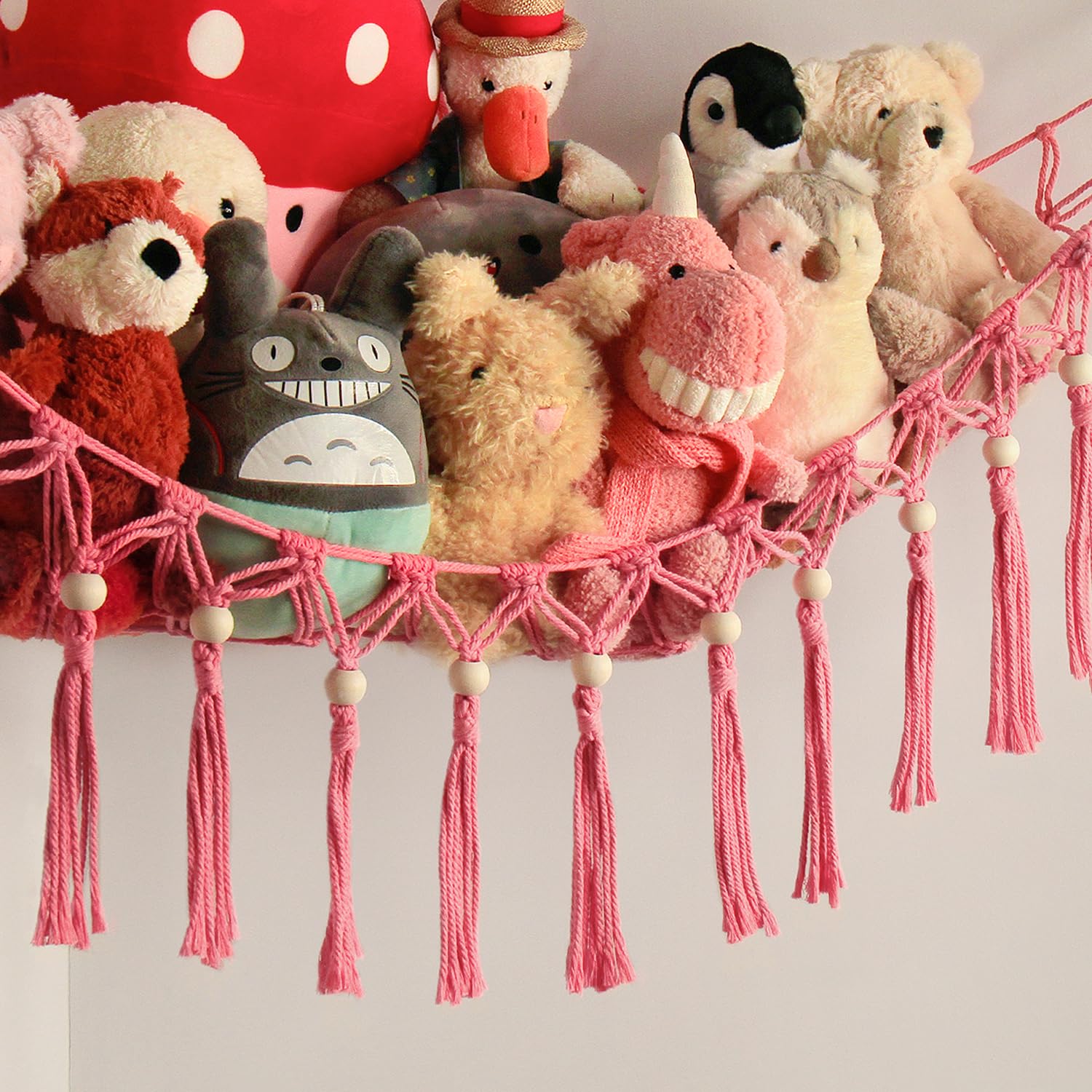 置物 karaMOVEAGIN Stuffed Animal Hammock Corner - Toy Storage Hammock Plushie