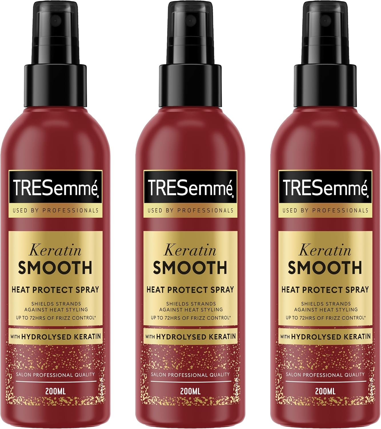 TRESemmé Spray termoochronny do włosów Keratin Smooth puszące się włosy pod kontrolą aż do 72h* z ochroną przed wysoką temperaturą do 230°C** z hydrolizowaną keratyną 200 ml 3