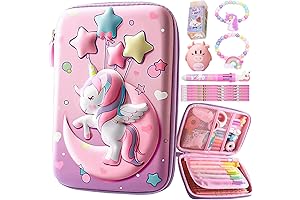 Pencil Case for Girls and Boys, the Cutest 3D EVA Pencil Pouch with Ample Capacity