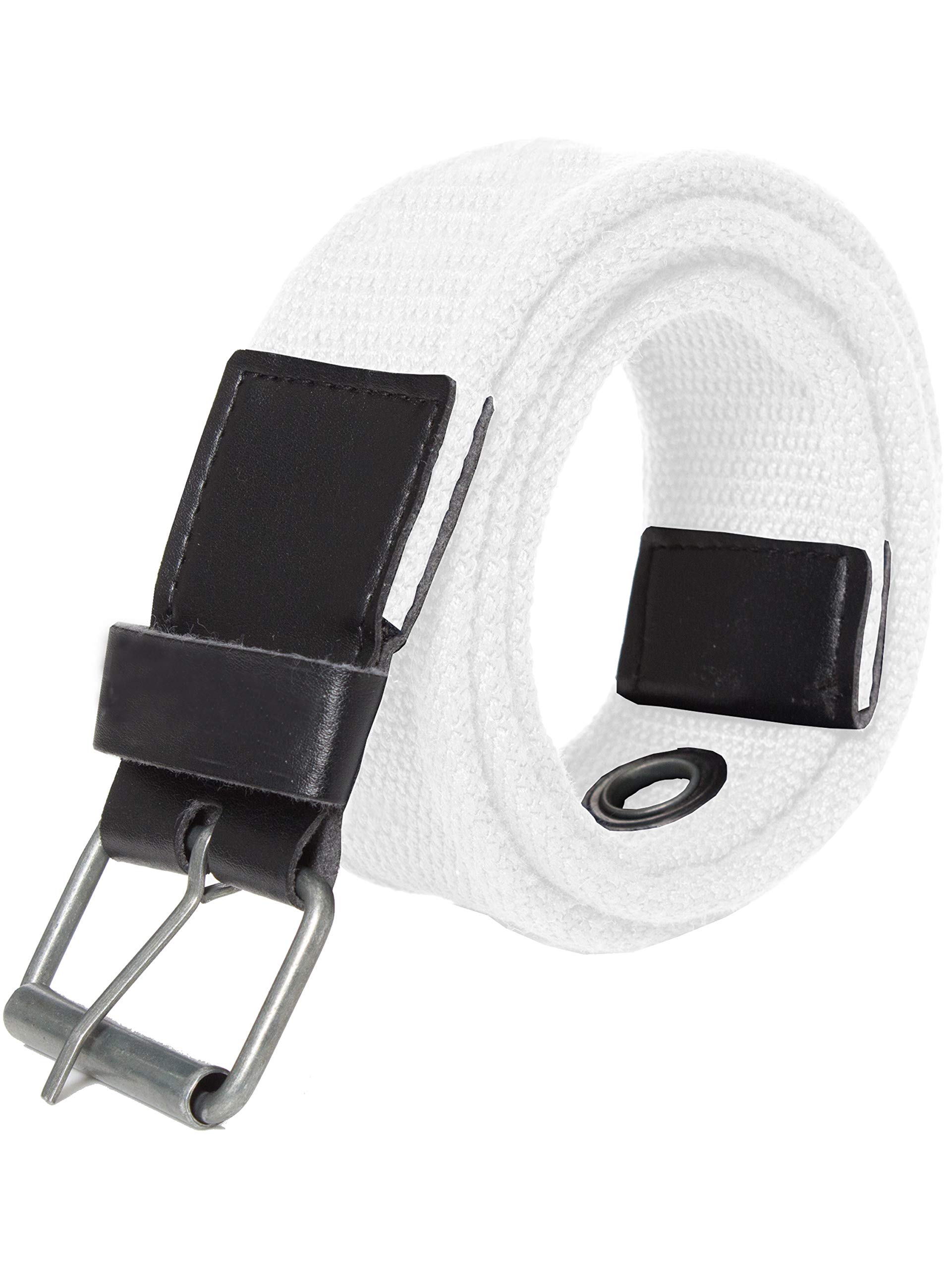 Ze Enzo Men's White Kz Belts 06 3XL