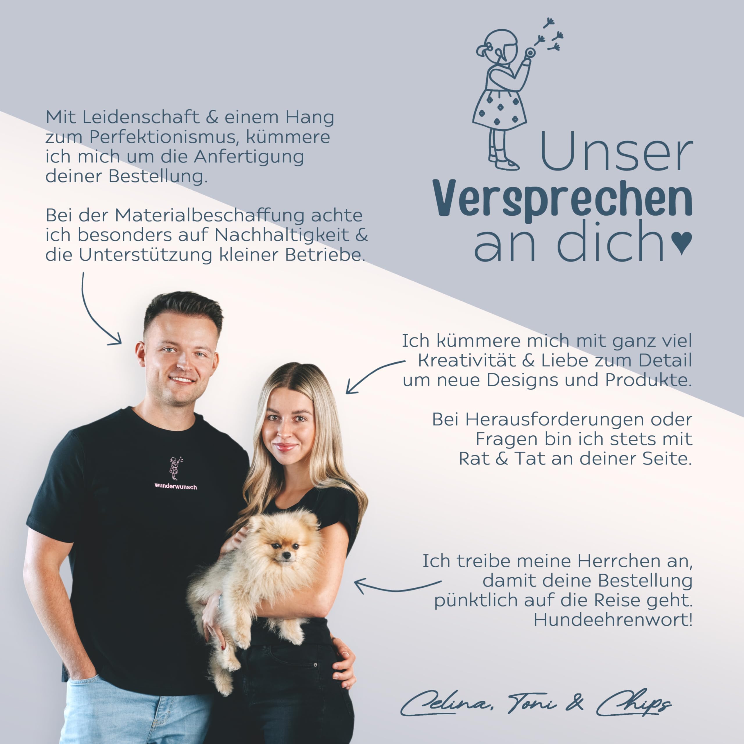 Wunderwunsch® - Personalisierte Zeugnismappe aus Holz Mit Hochwertigem Spezial-Druck - Einschulung Geschenk für Jungen & Mädchen (Hund Girlande)