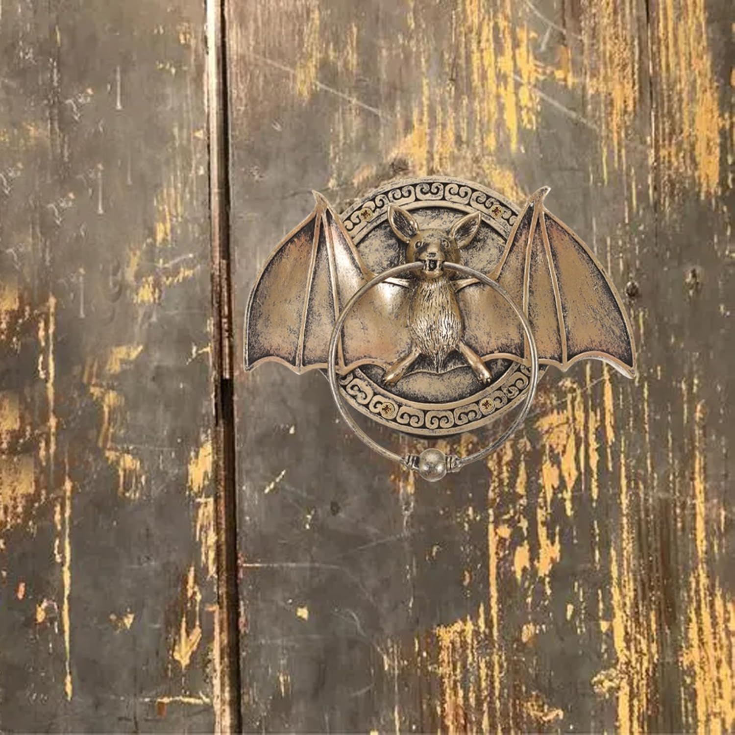 Bat Shape Door Unique Home Decoration for Front Door Stylish Antique Design Easy Installation Villa Aesthetic Functional Doorbell Alternative
