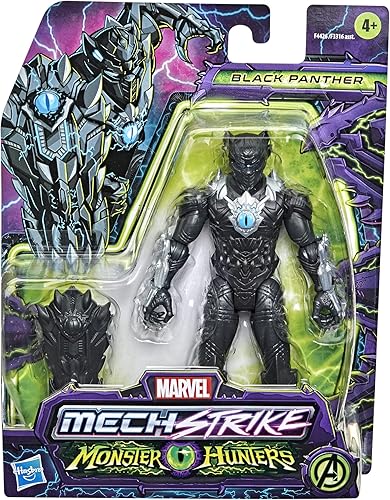 Miniatura 3 de Marvel Avengers Mech Strike Monster Hunters - Figura de acción a escala de 6 pulgadas con accesorio, juguetes para niños a partir de 4 años