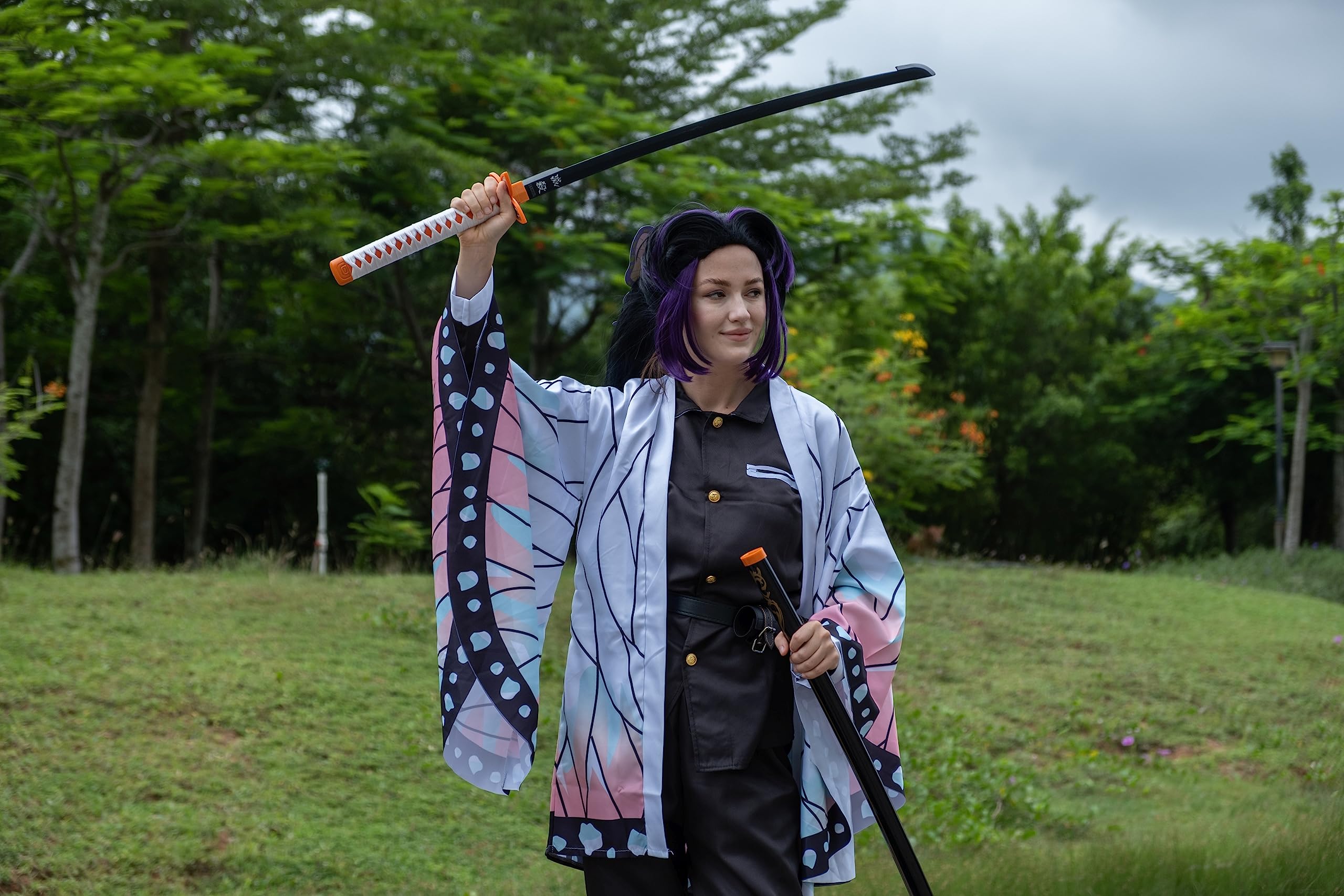 Katana Cosplay Demon Slayer 105 cm 41 Pouces Hashira Piliers Shinobu Kocho Bois