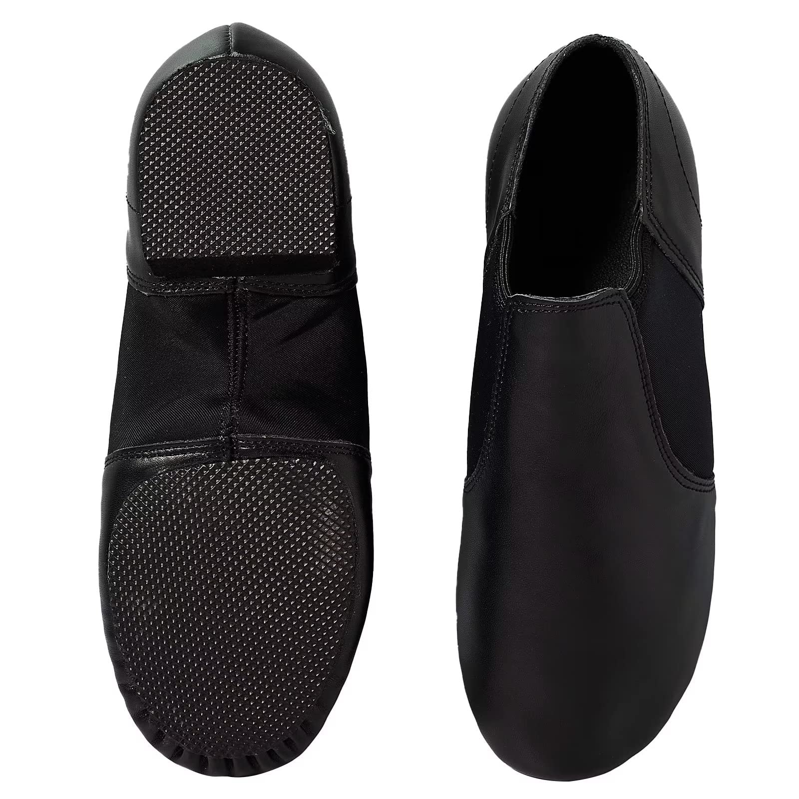 Jazz Tanzschuhe,Echtes Leder Geteilte Sohle Moderner Jazz Schuhe Jazzschuhe für Damen Herren