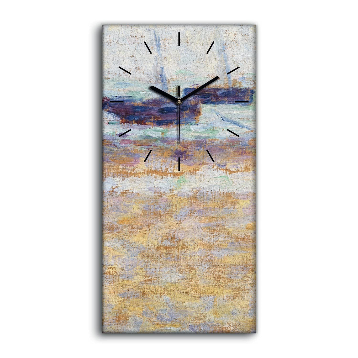 Horloge sur Toile Beach de Navires pour une Ambiance Relaxante dans Votre Chambre