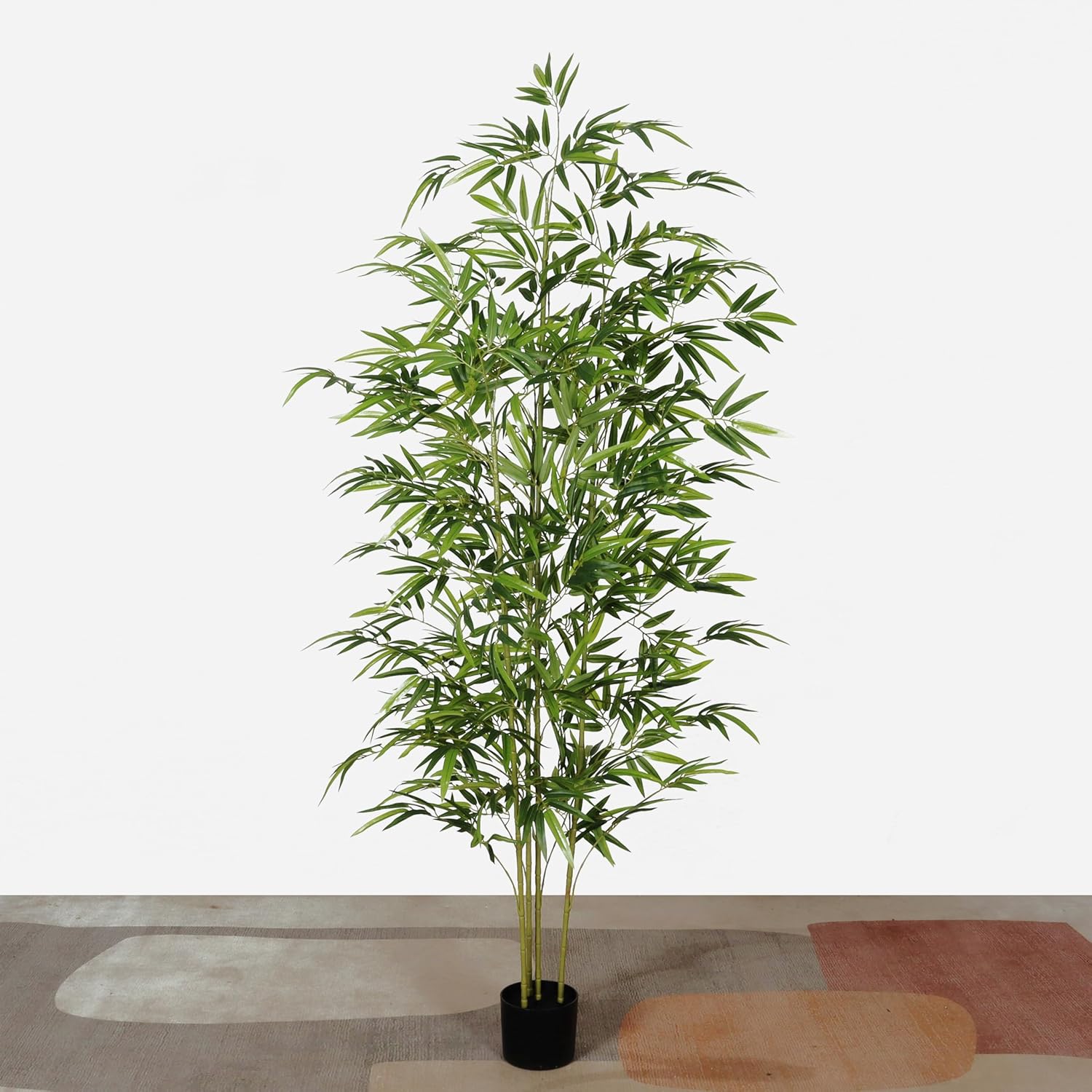 Artificial Bamboo, 6 feet Tall, Green Leaves, Indoor/Outdoor Foyer Decoration Ornament, Artificial Office Fake Tree, Housewarming Gift