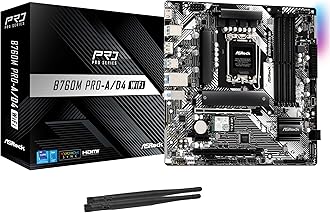 Motherboard B760M Pro-A/D4 WiFi, Intel 12th Generation and 13th Generation CPU (LGA1700), B760 Chipset, DDR4, Bluetooth Equipped, Micro ATX Motherboard