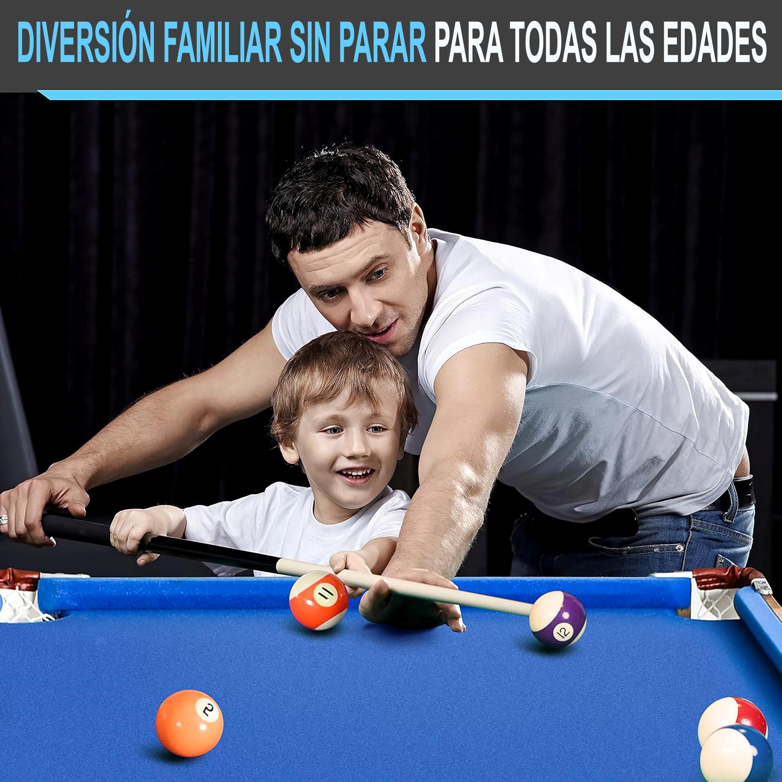 Serenelife Mesa multijuegos, 122 cm, 4 en 1, Tenis de Mesa, Billar, Bolos, Futbolin, Plegable, Interiores, Exteriores