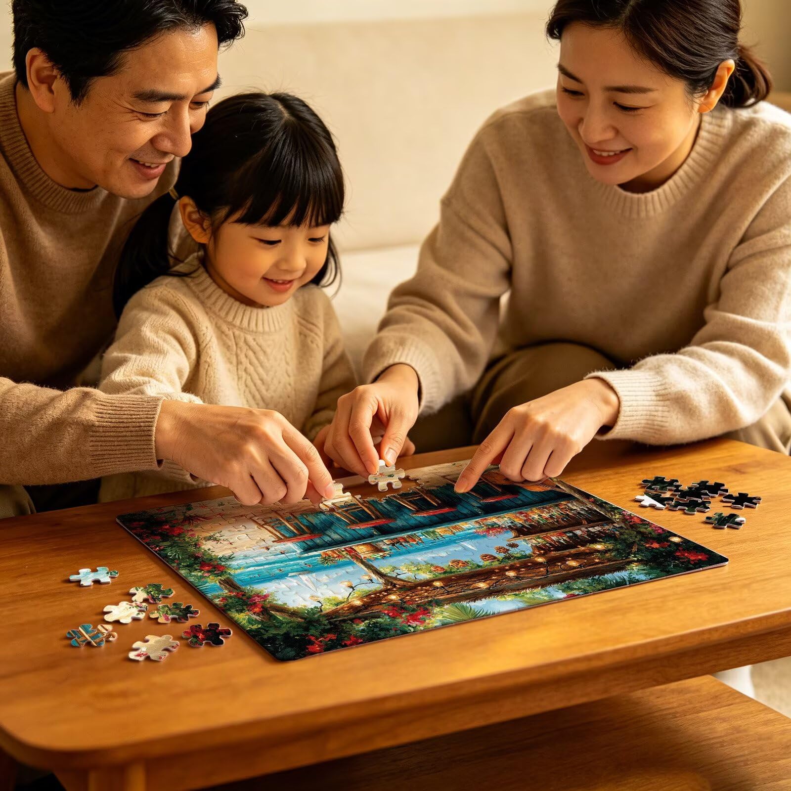 Puzzle Chitarra spiaggia, Puzzle Adulti 3000 pezzi, Puzzles Legno con Squisita Scatola di Imballaggio, Rompicapo per Esperti con Incastro Perfetto, Stampa Alta Definizione, Regalo per Adulti W3H-984