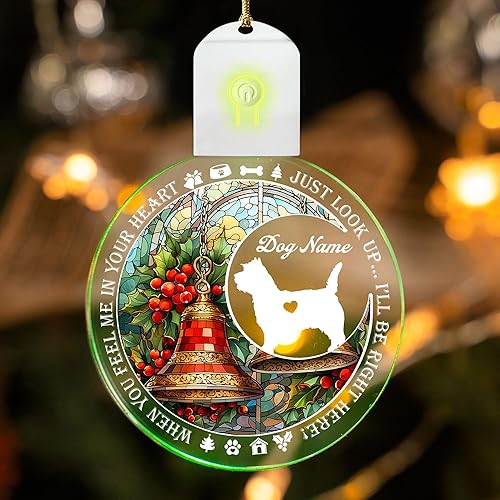Miniatura 8 de Chow Chow - Adorno conmemorativo personalizado con simpatía de perro en memoria amorosa, decoraciones de Navidad, regalo para la pérdida de perros,