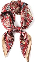 MEISEE 100% Pure Mulberry Silk Square Scarf 27x27" - Soft Headscarf, Neck Scarf for Women, Gift Boxed Head Wrap