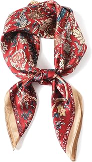 MEISEE 100% Pure Mulberry Silk Square Scarf 27x27" - Soft Headscarf, Neck Scarf for Women, Gift Boxed Head Wrap