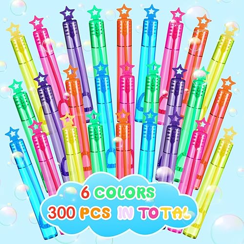 Miniatura 3 de Paquete de 300 mini varitas de burbujas para fiestas de burbujas, regalos de fiesta para niños, regalos de bolsas de regalo, fabricantes de