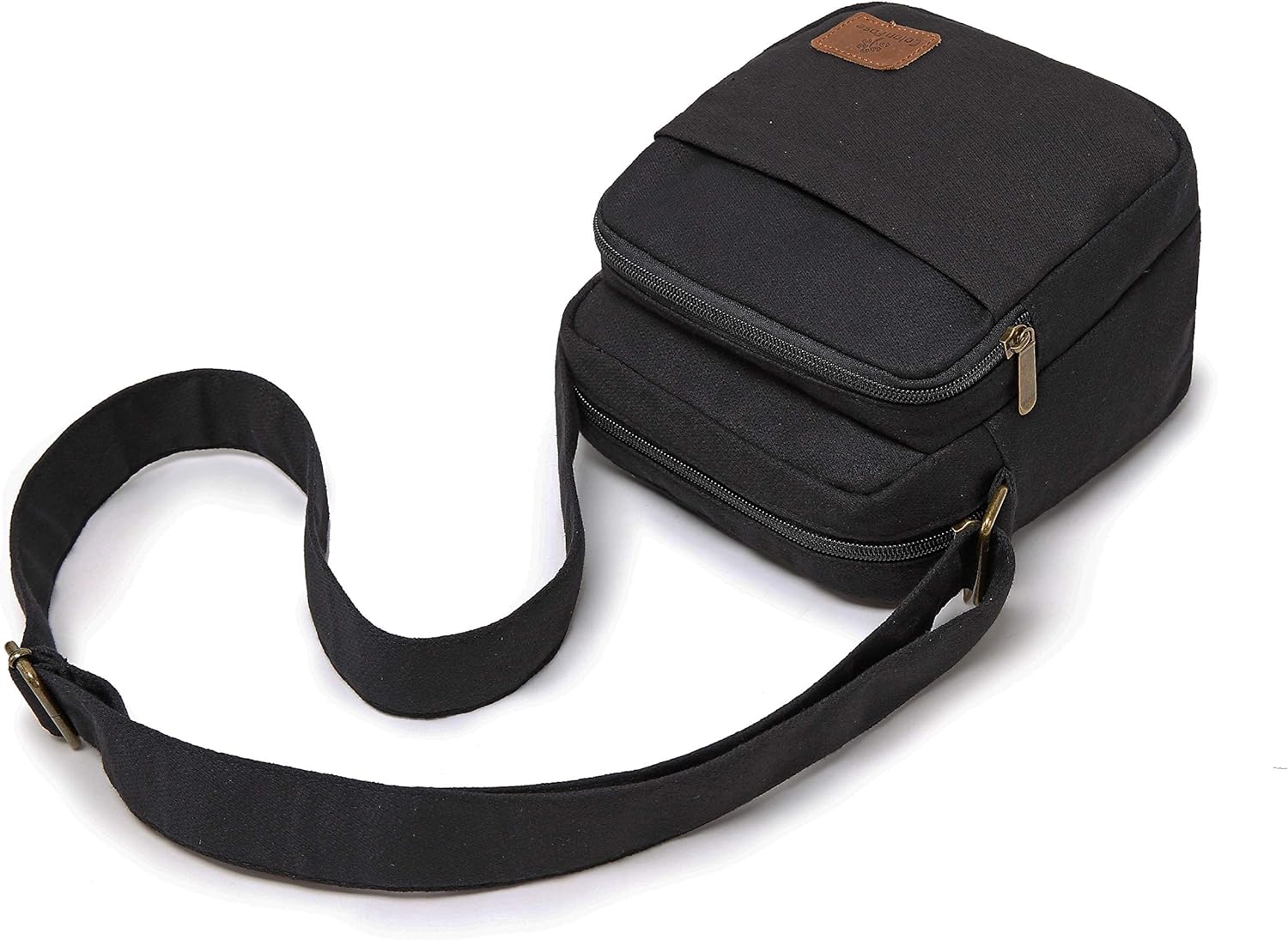 Small Mini Hippie Crossbody Bag Top Zip Canvas Sling Bag Jacquard cloth Hobo Handmade Bags - Image 6