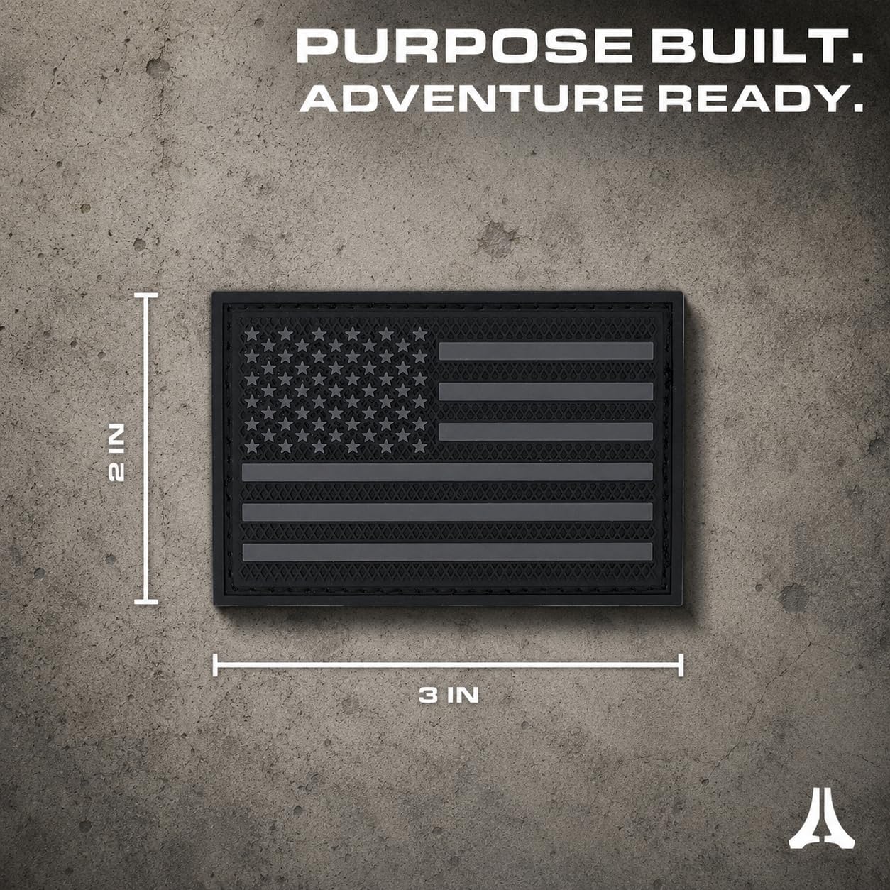 Adron Tactical PVC Morale Patch Kit (4 Pack) – 2x3 Hook & Loop Tactical Patches for Hats, Backpacks, Plate Carriers, Tactical Vests, Gear Bags & EDC Accessories