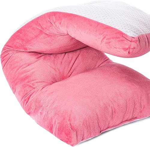 Miniatura 7 de Cojín de banco, cojines de banco con mechones antideslizantes para columpio, almacenamiento de zapatos, asiento de ventana (45" x 18", rosa)