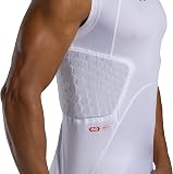Under Armour Gameday Armour Pro 5-Pad Top Youth White – Featuring patented McDavid HEX technology, the leading protective