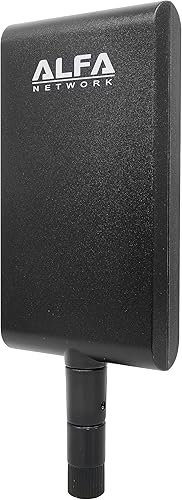 ALFA APA-M25-6E Tri-Band 2.4 GHz/5 GHz/6E alta ganancia Direccional 10 dBi Interior RP-SMA Panel Antena