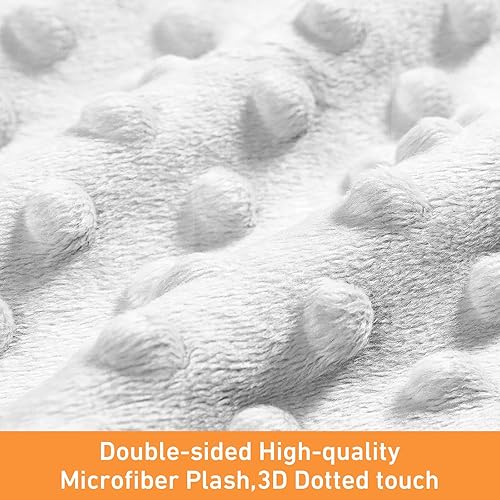 Miniatura 3 de Mantas de tractor con nombre personalizado, mantas de bebé de felpa suave para niñas con patrón de tractor impreso y puntos elevados relajantes,