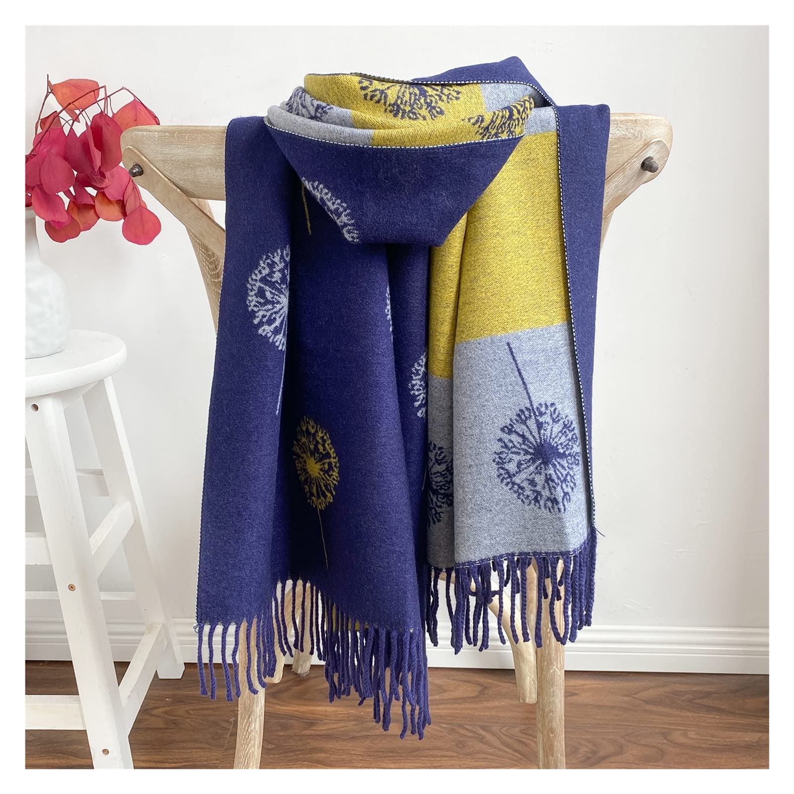 Foulard Donna Luxury Cashmere Sciarpa Inverno Donne Pashmina Scialli Coperta Calda Involucri Involtini Femmina Foulard Bandana Spessa Sciarpe Morbide Hijab Sciarpa Unisex