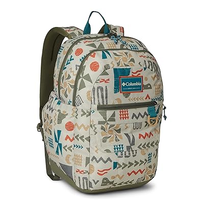 Columbia Buxton 26L Printed Backpack Bags Dark Stone Outerbounds, Fleece/Polyester