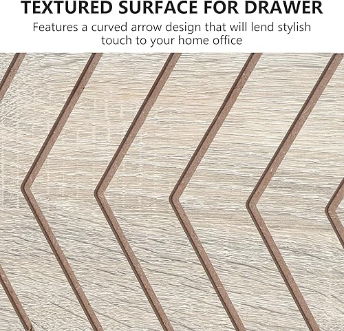 Miniatura 16 de Tribesigns Archivador de 2 cajones, archivador lateral móvil grande para tamaño carta, soporte de impresora con estantes de almacenamiento y ruedas