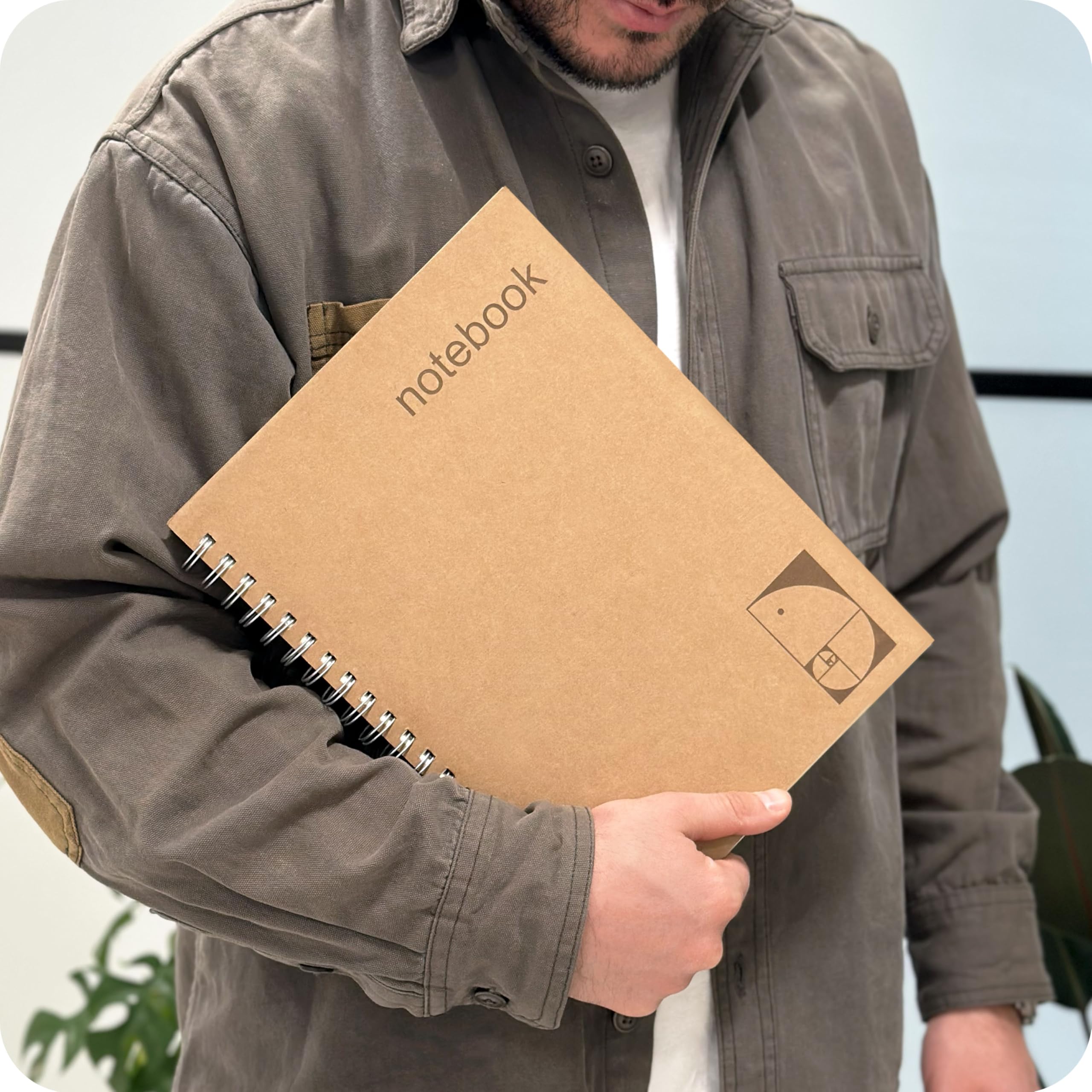 le vent Notizbücher mit Punktraster, A4, gepunktet, 21,6 x 27,9 cm, gepunktet, 200 Seiten aus hochwertigem, 100 g/m² dickem, tintenfestem Papier, großes Bullet Journal zum Schreiben, Skizzieren und