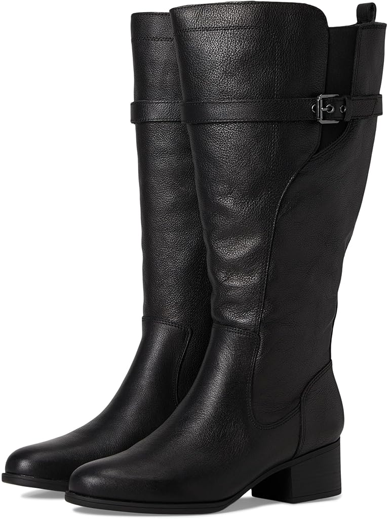 Black Naturalizer Kenna Extra Wide Calf Knee High Boots