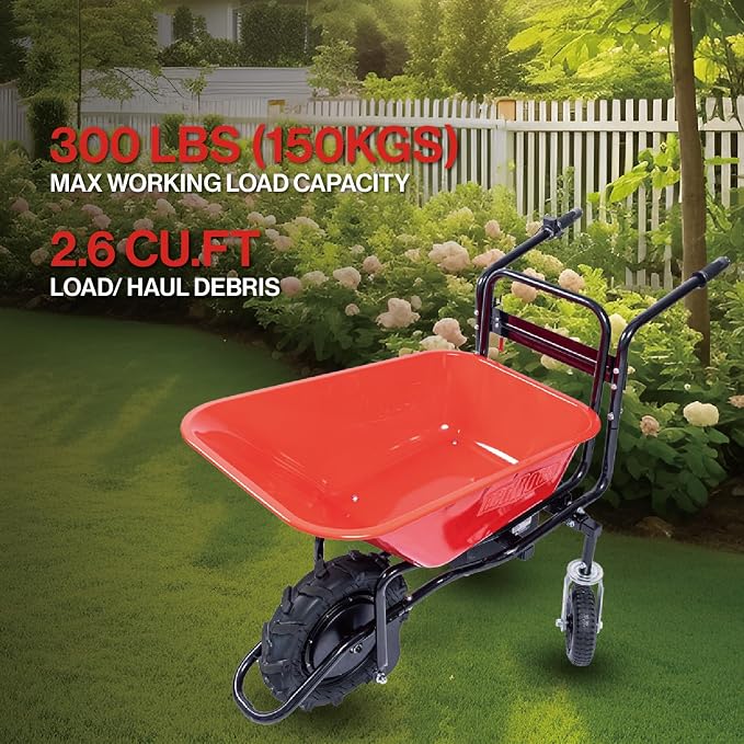 Carretilla eléctrica para construcción 330 lb capacidad miniatura 7