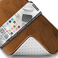 Vista 39 de Clara Clark - Tapete para baño, de espuma viscoelástica, terciopelo y felpa ultra suave, antideslizante, lavable a máquina y de secado rápido, de 17