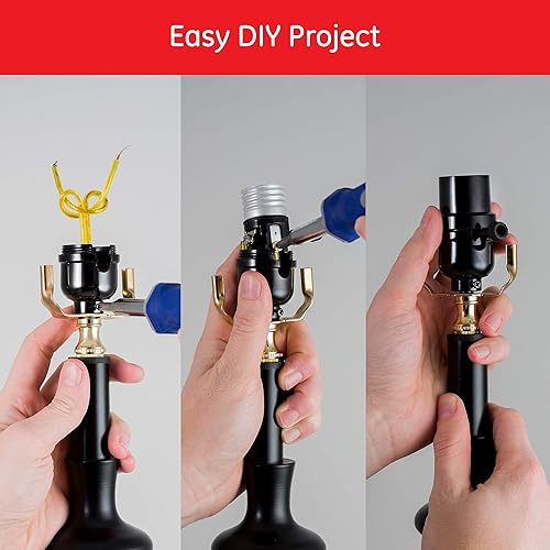 Miniatura 2 de Power Gear Enchufe de 3 vías, paquete de 2, gira para ajustes bajos, medios y altos, para lámparas de pie y mesa, proyecto de bricolaje, listado UL,