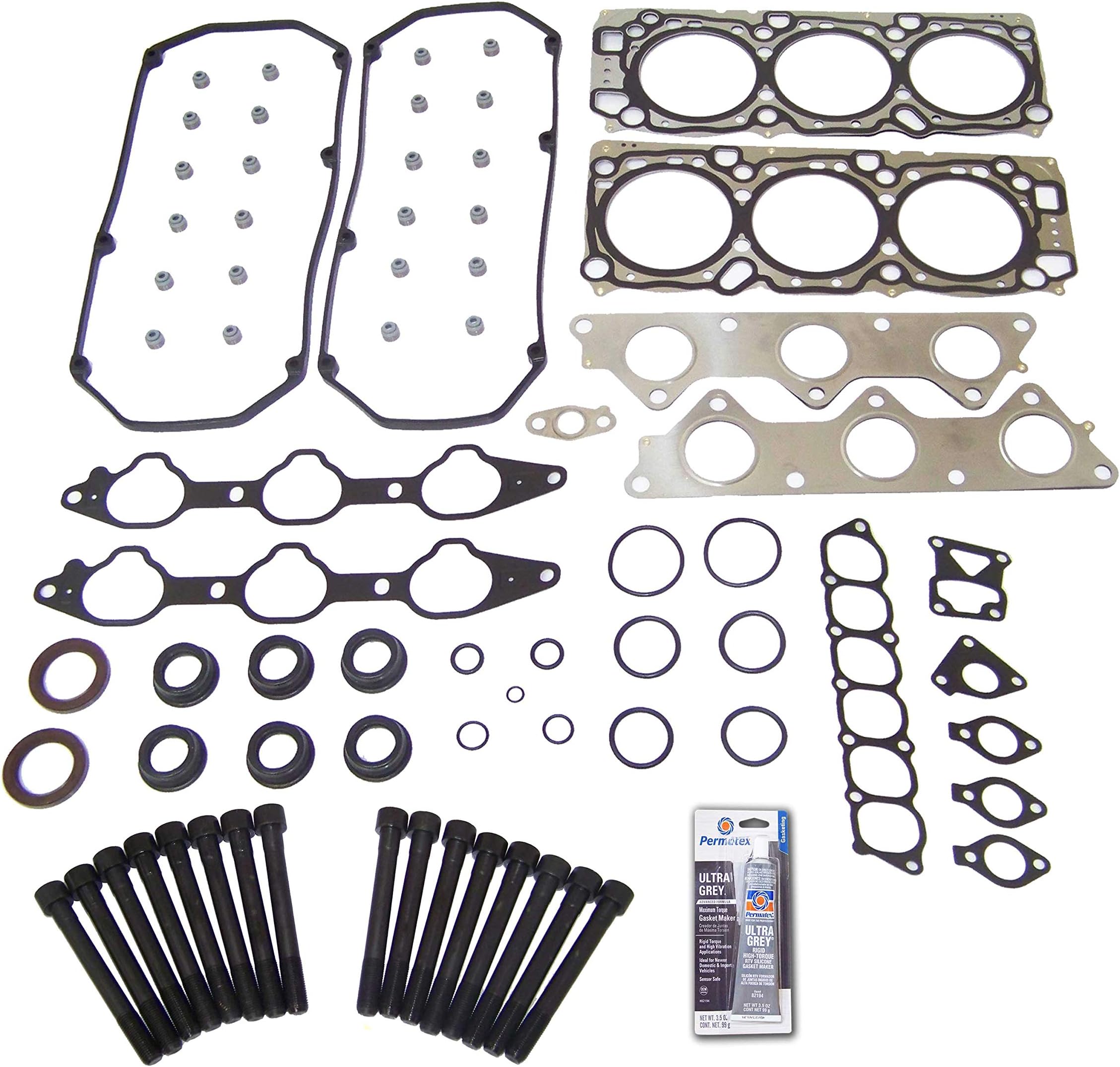 CPWK77 Head Gasket Set Bolt Kit Fits: 99-05 Chrysler Stratus 3.0L V6 SOHC 24v 6G72