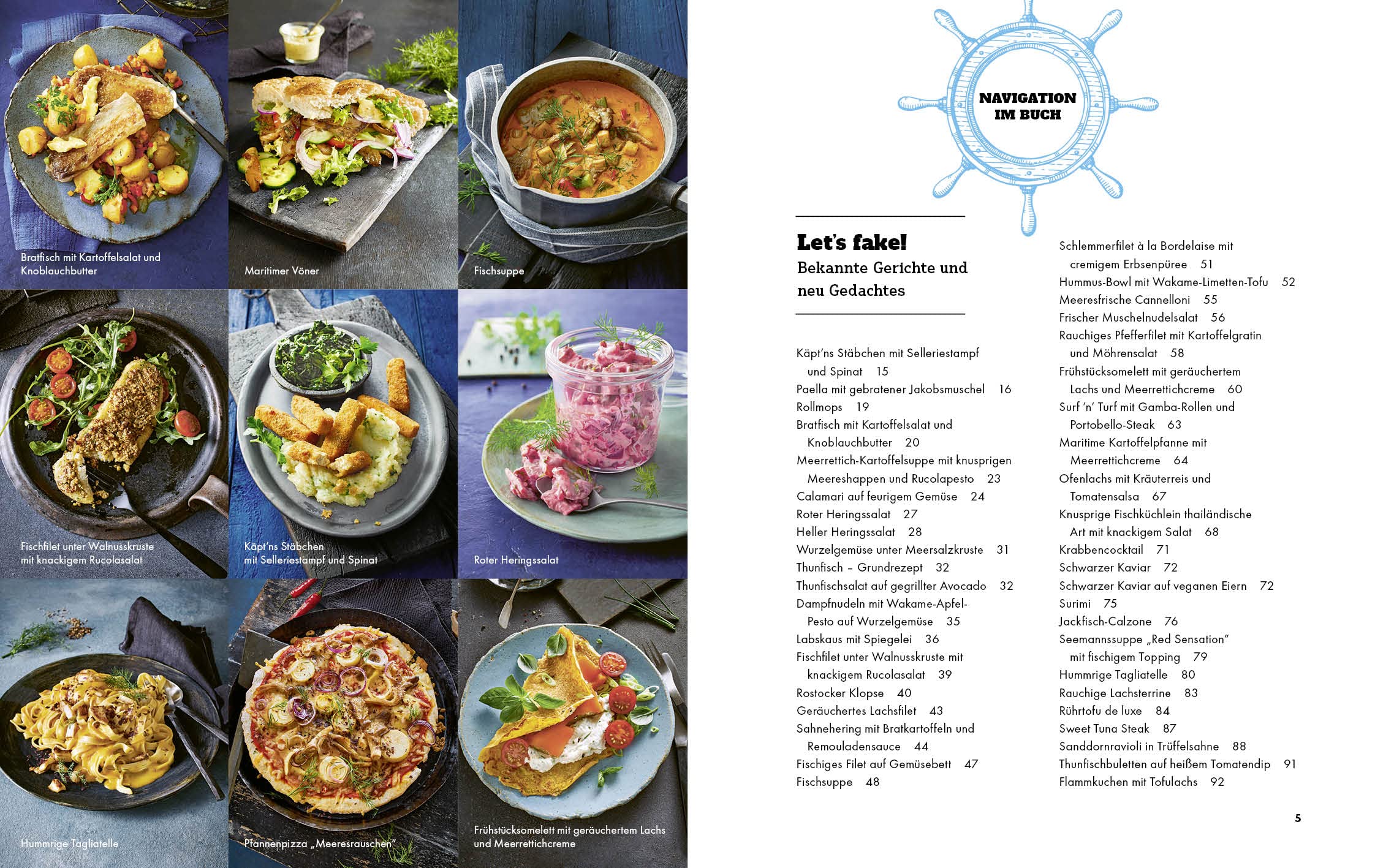 Vegan Ocean: Maritime Küche - garantiert grätenfrei - die vegane Meeresküche - Bekannte Fischgerichte vegan gekocht - Fischburger, Paella, Fish n Chips, Heringssalat…