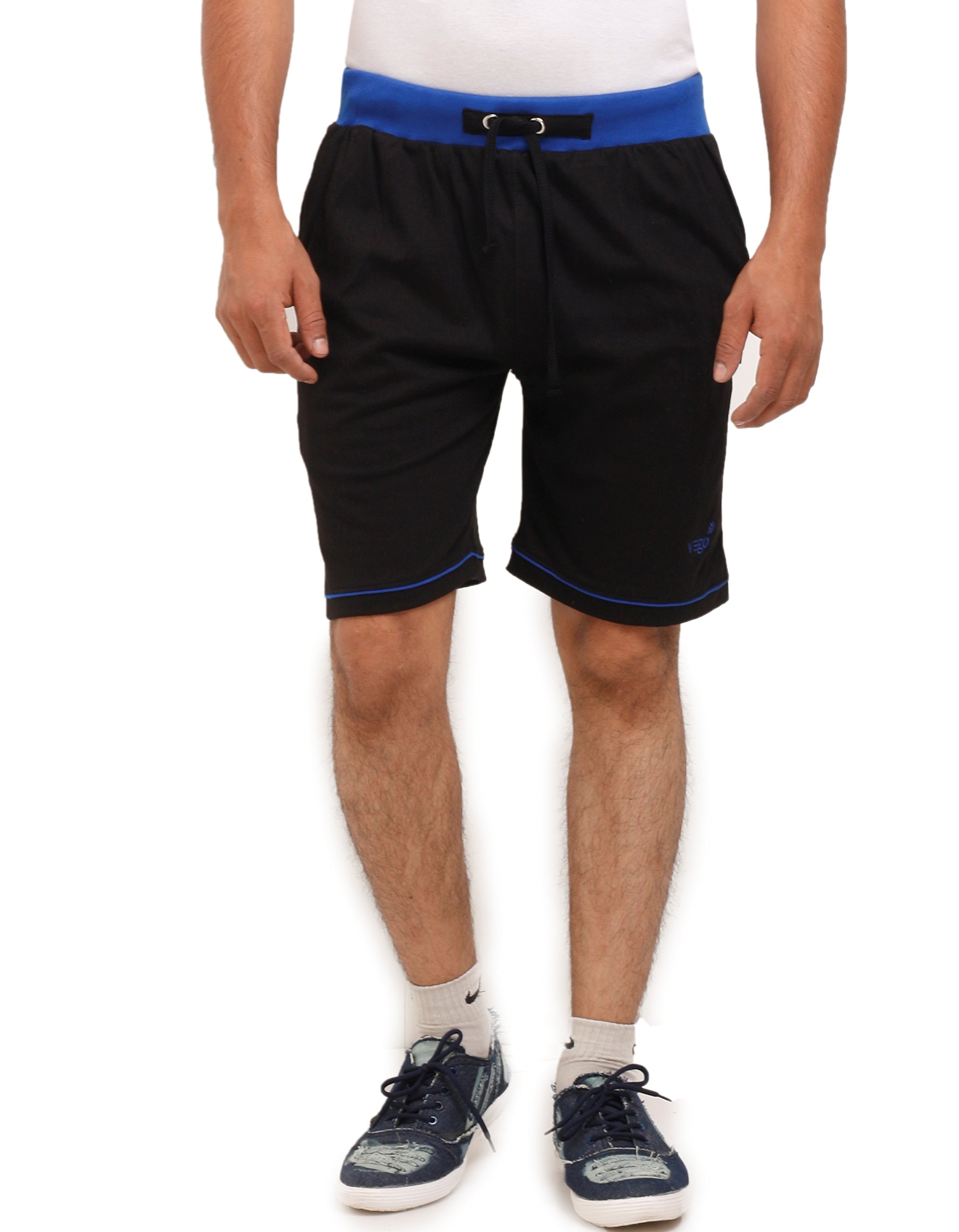 Mens Cotton Shorts, Bermuda,Trousers Black-image-38