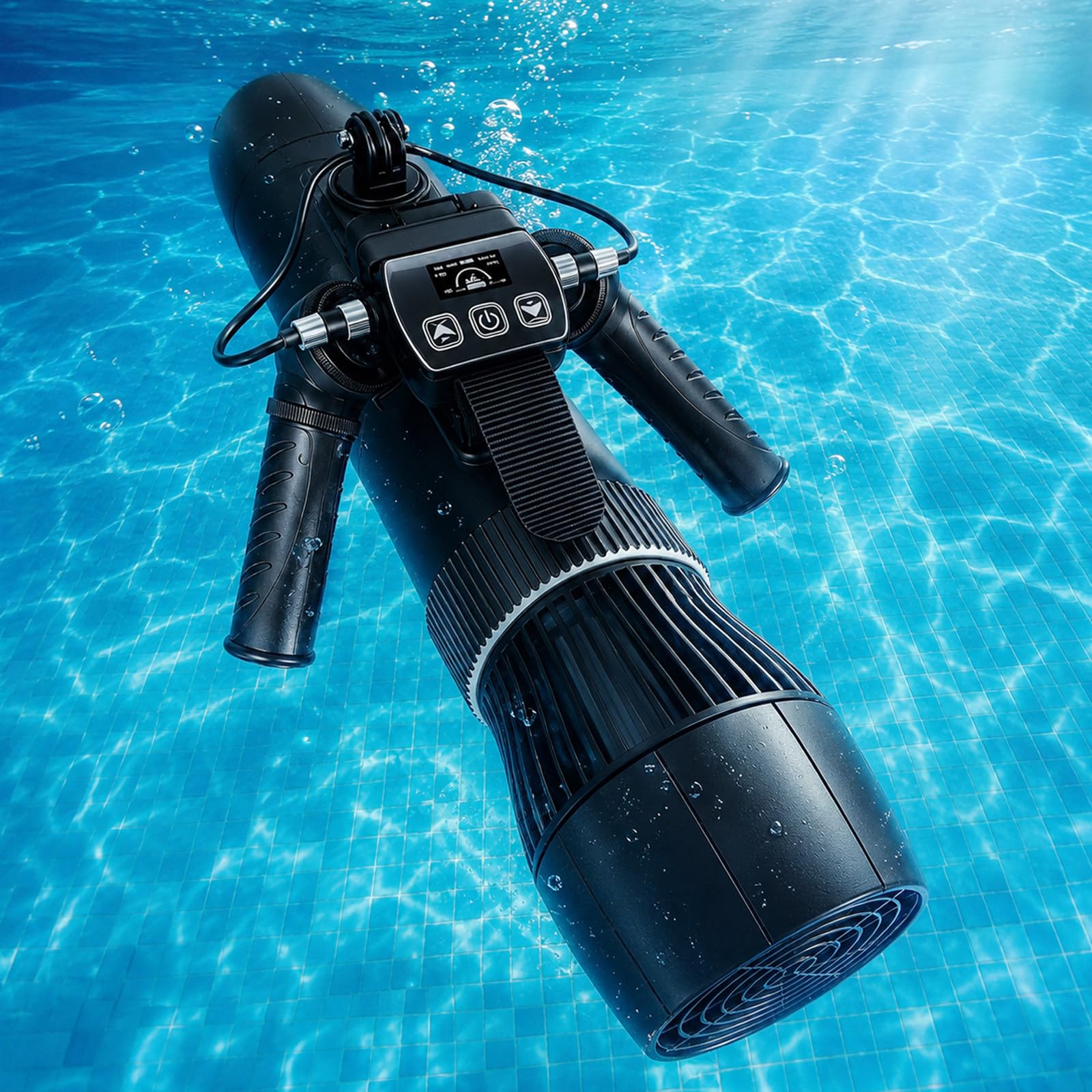 Scooter Submarino, Motor De 500 W, 9 Velocidades, Impermeable Ipx8 | Muestra Velocidad Y Baterías Del Scooter Y Mando, 3-9 Km/H, Control Dual, Para Agua Dulce O Salada