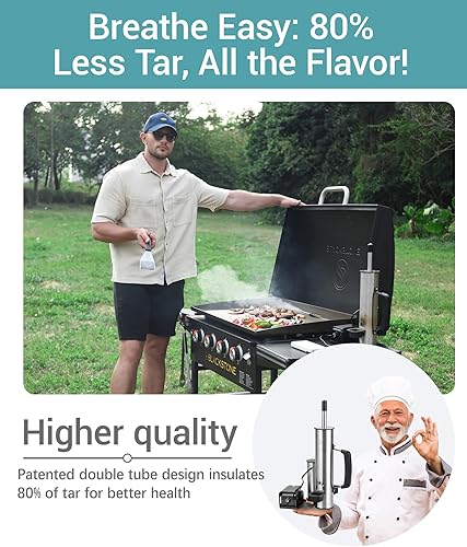 Miniatura 4 de Generador de humo para queso, tubo de humo para ahumador de pellets, fabricante de humo eléctrico portátil, accesorios para ahumar al aire libre,