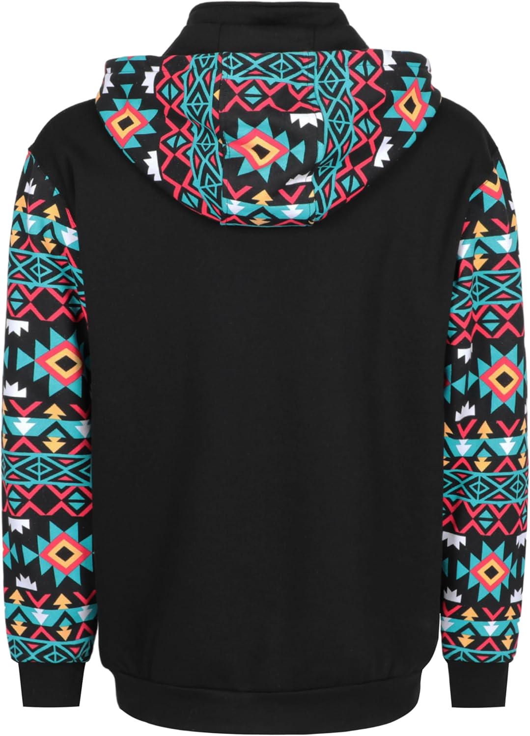 BOCOMAL FR Hoodies Bohemian Printed 1/4 Zipper Pullover 10.5oz Cotton Fleece Fire Resistant Hooded Sweatshirts - Image 7