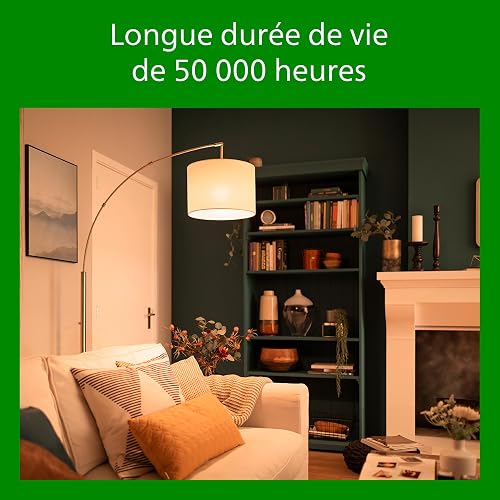Philips, ampoule LED Ultra Efficient Classe A, 100W, culot E27, blanc chaud 2700K, dépolie, verre - 5