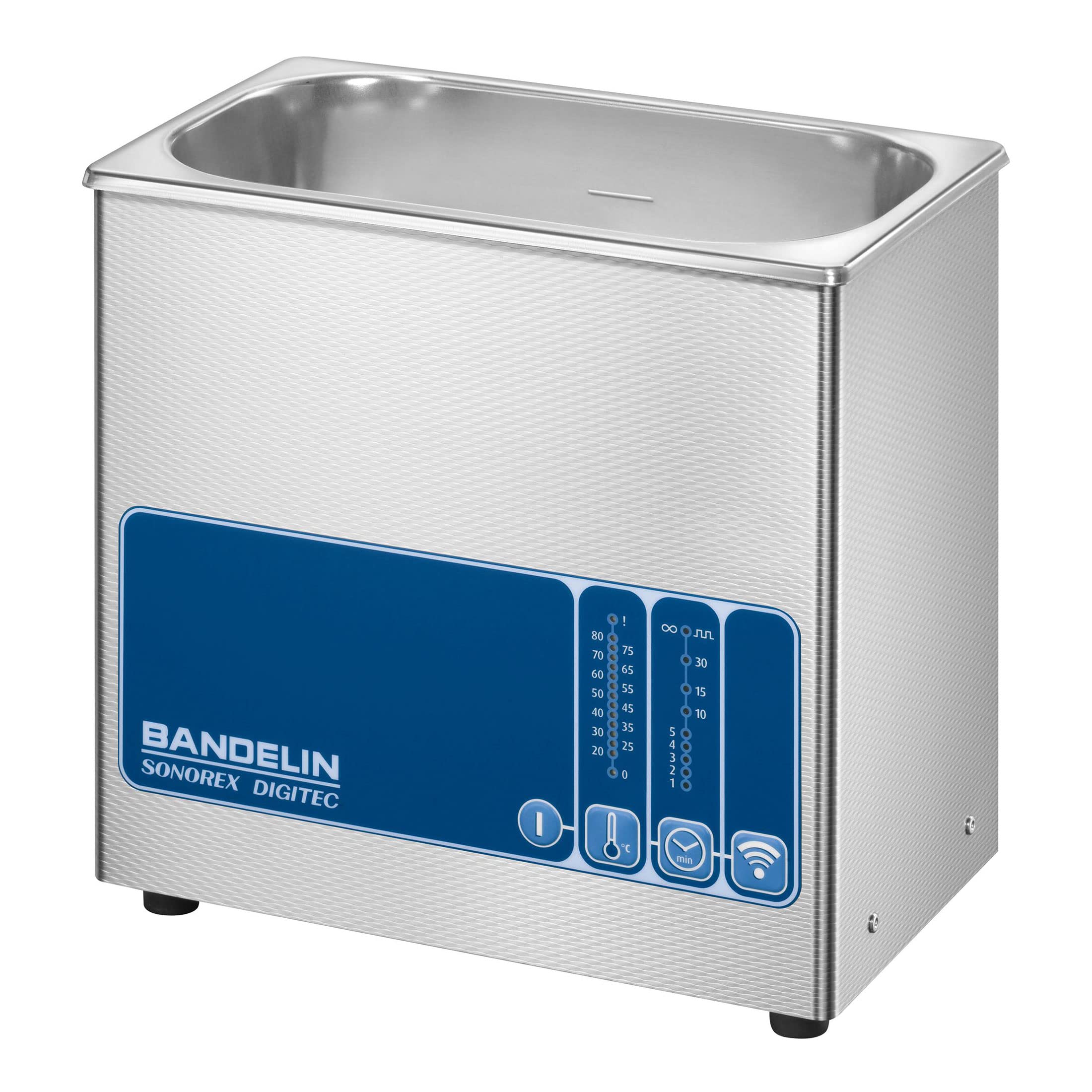 Sonorex Digitec DT 100 H (3,0 Liter), Ultraschallreinigungsgerät mit 35 kHz Frequenz, Ultraschallbad aus Edelstahl 1.4301, Ultraschall Reinigungsbad mit 80 Watt Ultraschall-Leistung