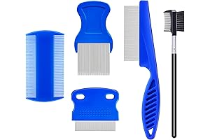 5 Pack Anti-Flea Flea And Lice Combs For Dogs