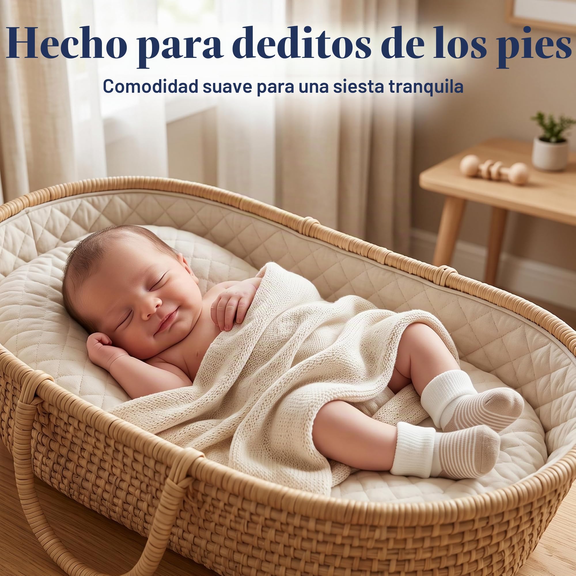 Mother's Choice Calcetines de algodón orgánico para bebé, 12 pares, unisex, de 0 a 6 meses, suaves, hipoalergénicos, para recién nacidos y bebés, regalos para bebés y niñas (12 unidades, marrón)