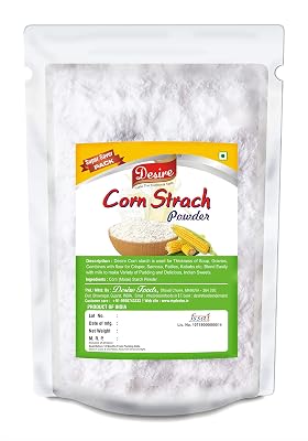Desire Baker’s Corn Starch – 1kg | Gluten-Free Cornflour for Baking, Sauces, Gravies, and Puddings | Premium Thickening 