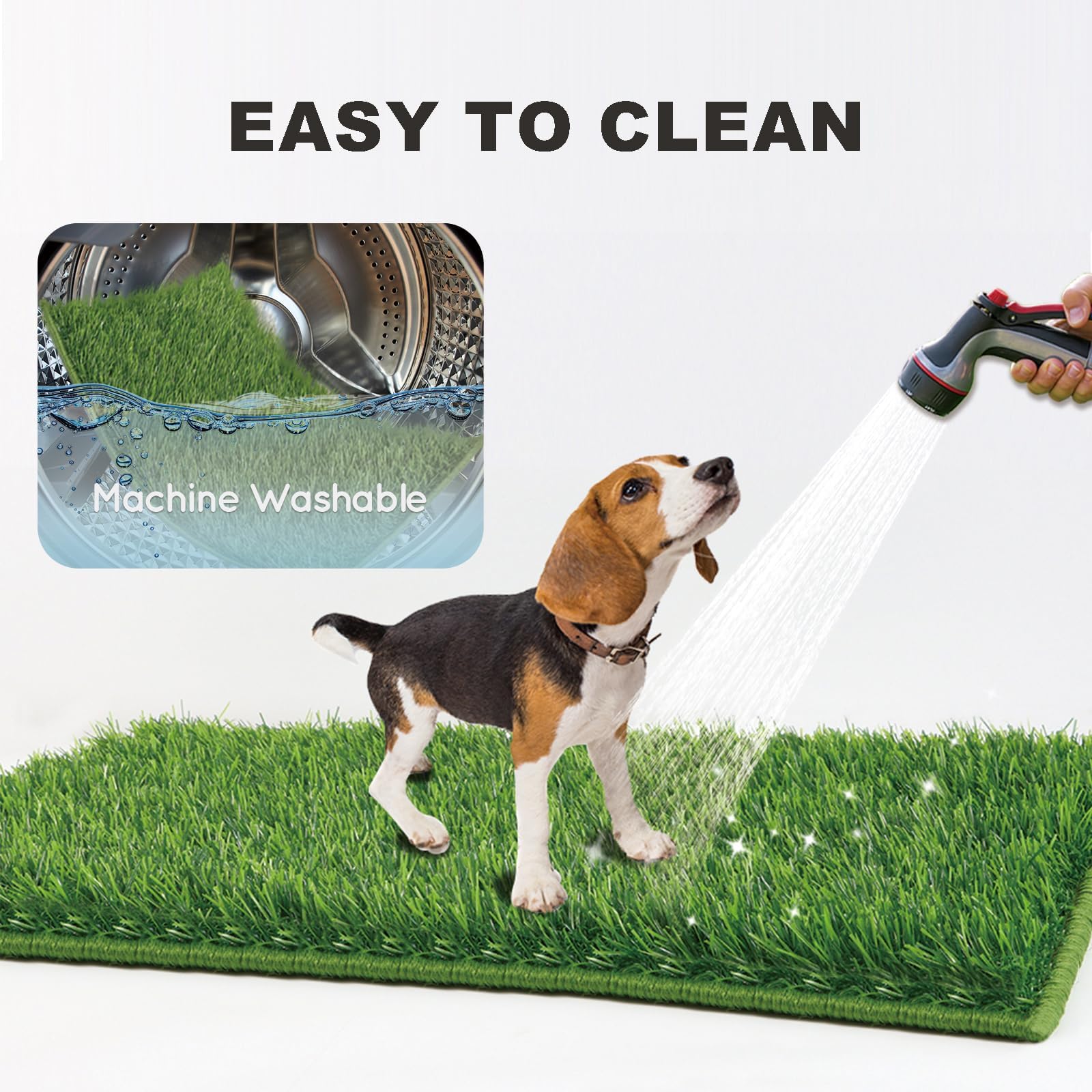 60X90CM Inodoro para Perros, Pipican para Perros en Casa,Alfombrilla Reutilizable para Perros, para Perros pequeños, Grandes y Mayores