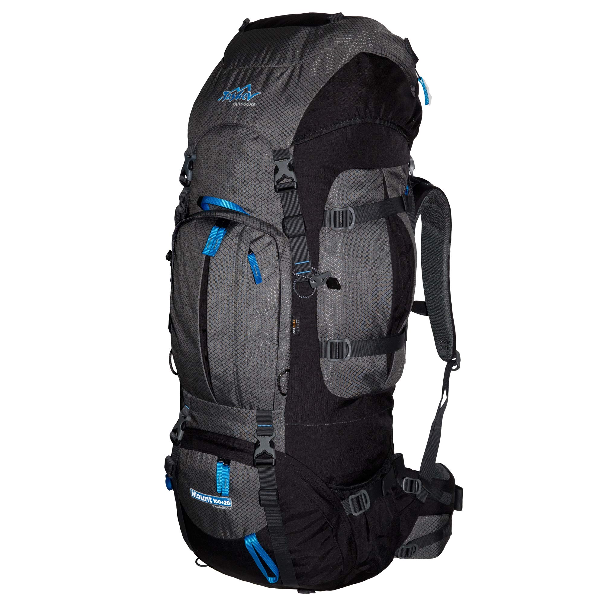 Zaino da Trekking – Tashev Mount 100l + 20l de Cordura Zaino con Copertura Antipioggia