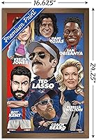 Vista 65 de Trends International Ted Lasso - Character Grid Wall Poster, 22.4L x 14.7W, Black Framed Version