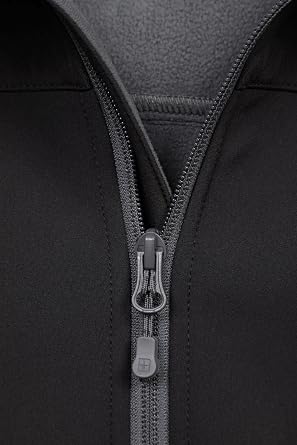 Mountain Warehouse Exodus Mens Lightweight Softshell Jacket | Adjustable Fit & Hooded Wind & Water Resistant, Breathable Coat with Bonded Fleece Lining for Warmth, For Light Rain, Walking